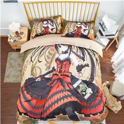 Date A Live anime bed sheet four piece set 1.5m