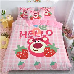 Toy Story anime bed sheet four piece set for winter 1.5m