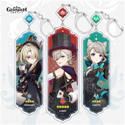 Genshin Impact anime keychain