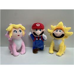 super Mario anime Plush toy 7 inches  3 pcs a set