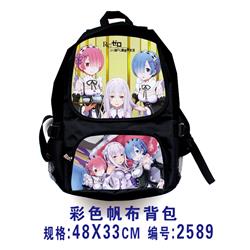 Re Zero Kara Hajimeru Isekai Seikatsu anime backpack
