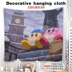 Kirby anime decorative hanging cloth 130*150cm