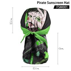 Mob Psycho 100 anime pirate sunscreen hat