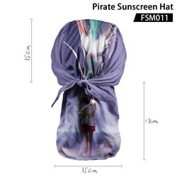 spirited away anime pirate sunscreen hat
