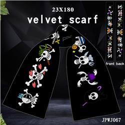 One piece anime scarf