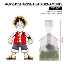 One piece anime acrylic shaking head ornaments