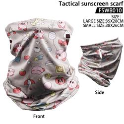 Kirby anime tactical sunscreen scarf 44*55cm