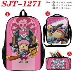 One piece anime backpack a set