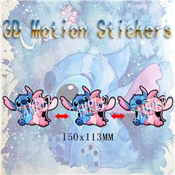 Stitch anime 3d sticker