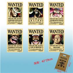 One piece anime posters price for a set of 6pcs