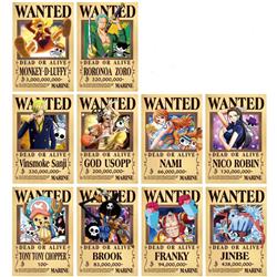 One piece anime posters price for a set of 10pcs