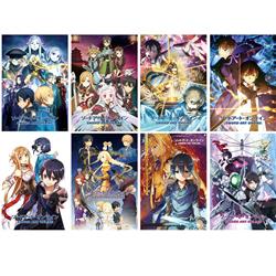 sword art online anime posters price for a set of 8 pcs