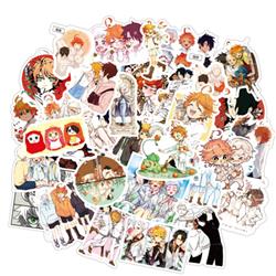 The Promised Neverland anime waterproof stickers (50pcs a set)