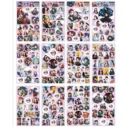 demon slayer kimets anime beautifully stickers pack of 12, 21*12cm