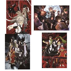 Bungo Stray Dogs anime posters price for a set of 4 pcs