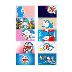 Doraemon anime crystal card stickers 8.7*5.5cm 10 pcs a set