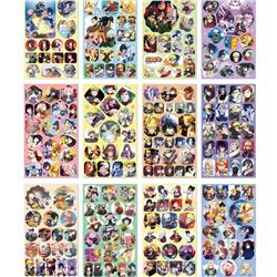 Naruto anime beautifully stickers pack of 12, 21*12cm
