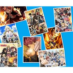 Fairy Tail anime posters price for a set of 8 pcs 42*29cm