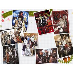 Bungo Stray Dogs anime posters price for a set of 8 pcs 42*29cm