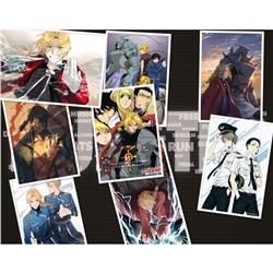 Fullmetal Alchemist anime posters price for a set of 8 pcs 42*29cm