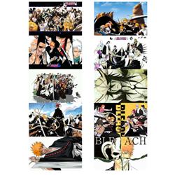 Bleach anime crystal card stickers 8.7*5.5cm 10 pcs a set