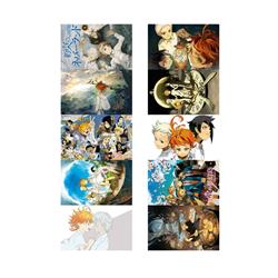 The Promised Neverland anime crystal card stickers 8.7*5.5cm 10 pcs a set