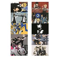 Bungo Stray Dogs anime crystal card stickers 8.7*5.5cm 10 pcs a set