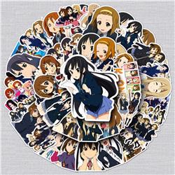 K-ON! anime waterproof stickers (50pcs a set)