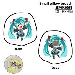 Hatsune Miku anime small pillow brooch