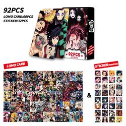 Demon slayer kimets anime lomo cards price for a set of 92 pcs