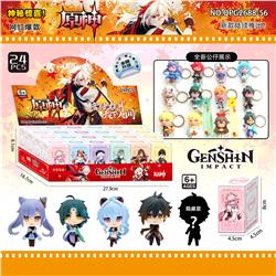 Genshin Impact anime keychain blind box 24 pcs a set