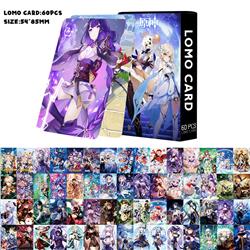 Genshin Impact anime lomo cards price for a set of 60 pcs
