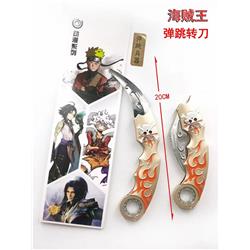 One Piece anime bouncing knife