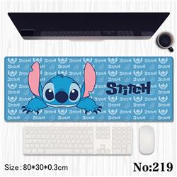 stitch anime Mouse pad 80*30*0.3cm