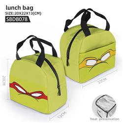 Turtles anime lunch bag 20*22*13cm