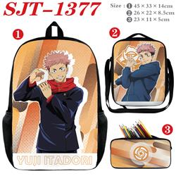 Jujutsu Kaisen anime backpack+ lunch bag+pencil bag