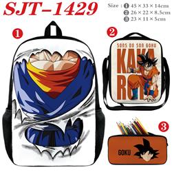 Dragonball anime backpack+ lunch bag+pencil bag