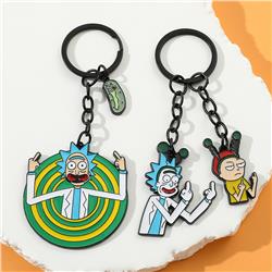 Rick and Morty anime keychain