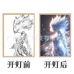 Dragon ball anime light painting A4(21cm*28.5cm）