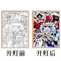 One Piece anime light painting A4(21cm*28.5cm)