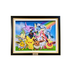 Pokemon anime 3D stereoscopic painting 38*49cm
