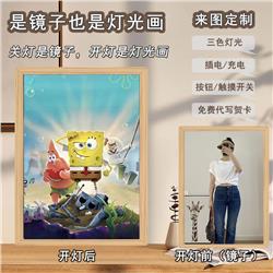 SpongeBob anime 3-color mirror light painting