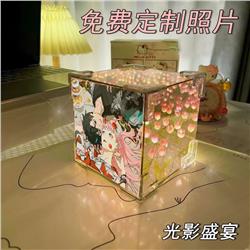 Darling In The Franxx anime DIY Rubik's Cube Tulip Lamp 21 flowers(pink/blue)