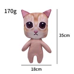 el gato cat anime plush doll 35cm