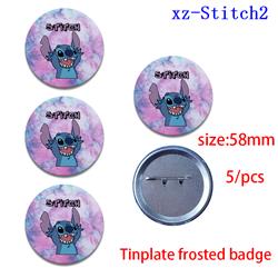 stitch anime badge 5pcs a set