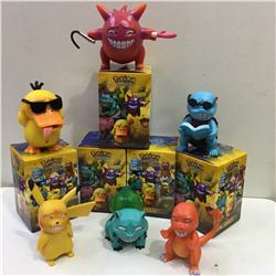 Pokemon anime figure 5-8cm 6 pcs a set