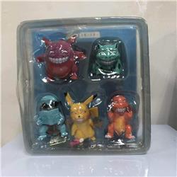 Pokemon anime figure 5-8cm 5 pcs a set