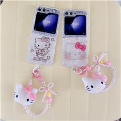 hello kitty anime Phone case+pendant(Galaxy Z Flip)