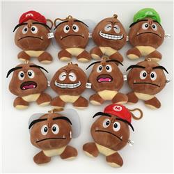 Super Mario anime Plush toy 10cm 10 pcs a set