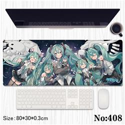 Hatsune Miku anime Mouse pad 80*30*0.3cm